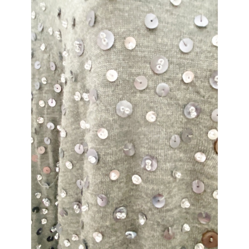 Halogen Button Down Sequined Sweater - image 3